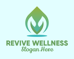 Organic Leaf Spa  logo design