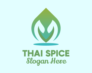 Organic Leaf Spa  logo design