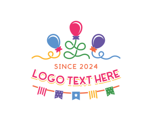 Balloon Party Celebration logo