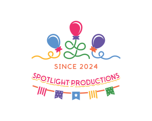 Balloon Party Celebration Logo