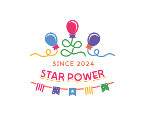 Balloon Party Celebration logo design