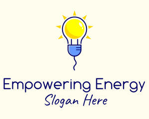 Electric Solar Power Light logo design