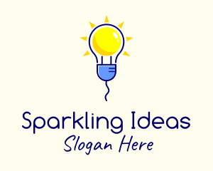 Electric Solar Power Light logo