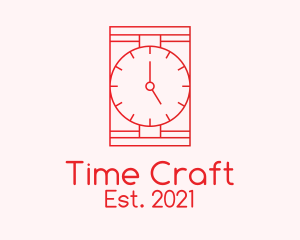 Red Wristwatch Time  logo design