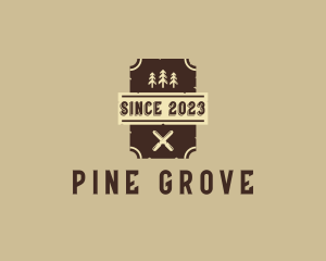 Pine Tree Chisel Carpentry logo design