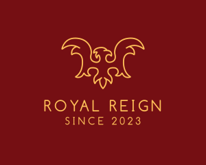 Royal Falcon Outline logo