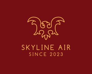 Royal Falcon Outline logo