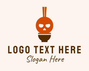 Skull Noodle Street Food  Logo