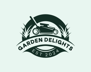 Lawn Mower Landscaping logo design