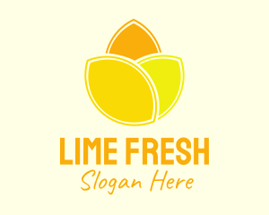 Yellow Lemon Flower logo