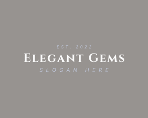 Elegant Beauty Wordmark logo design