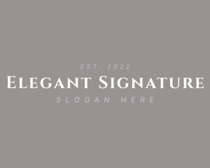 Elegant Beauty Wordmark logo design