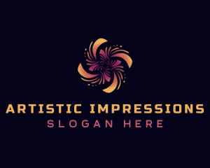 Decorative Flora Media logo design