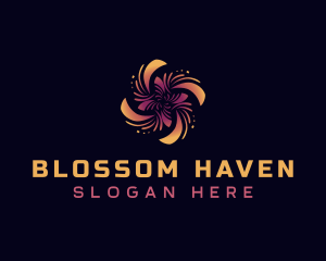 Decorative Flora Media logo design