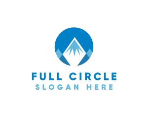 Circle Mountain Peak logo design