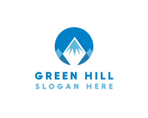 Circle Mountain Peak logo design