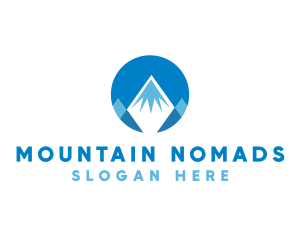 Circle Mountain Peak logo design