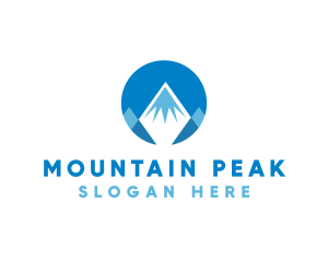 Circle Mountain Peak logo design