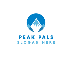 Circle Mountain Peak logo design