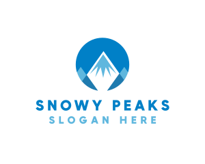 Circle Mountain Peak logo design