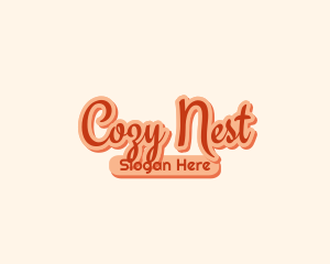 Retro Cozy Salon logo design