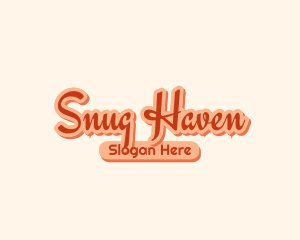 Retro Cozy Salon logo design