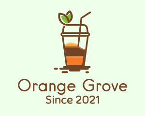 Orange Juice Drink logo design