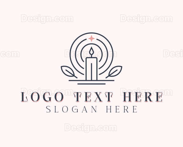 Candle Wellness Decor Logo