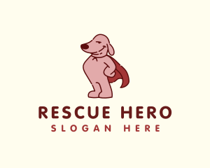 Canine Dog Super Hero logo design