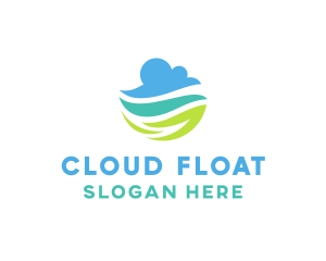 Nature Cloud Sky logo design