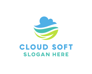 Nature Cloud Sky logo design