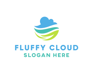 Nature Cloud Sky logo design