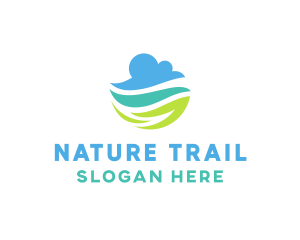 Nature Cloud Sky logo design