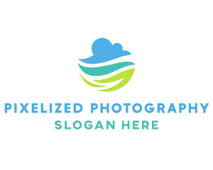 Nature Cloud Sky logo design