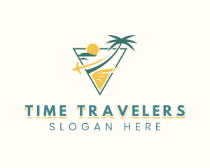 Travel Airplane Tourism logo design