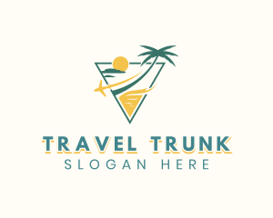 Travel Airplane Tourism logo design