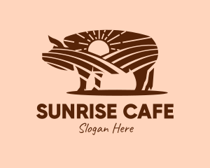Sunrise Pig Farm  logo design