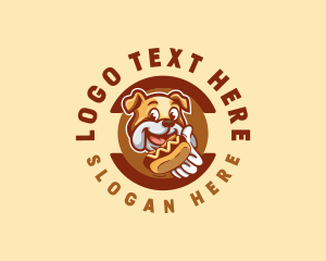 Bulldog Hotdog Sandwich logo