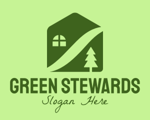 Green Vacation House logo design