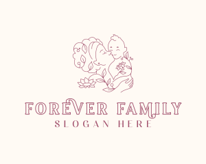 Floral Mother Postnatal logo design