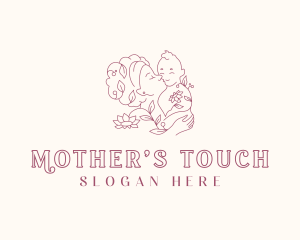 Floral Mother Postnatal logo design