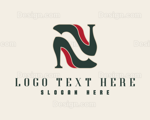 Stiletto Shoe Fashion Logo