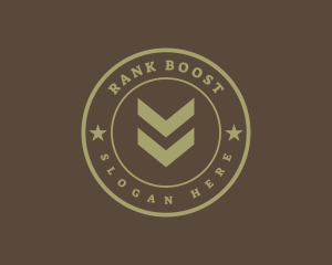 Military Rank Badge logo design