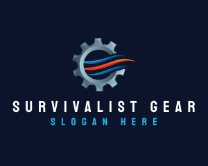 Industrial Gear Ventilation logo design