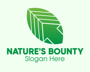 Nature Leaf Arrow  logo design