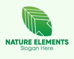 Nature Leaf Arrow  logo design