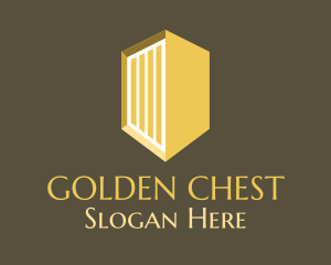 Golden Construction Tower logo design