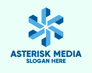 Blue Digital Asterisk  logo