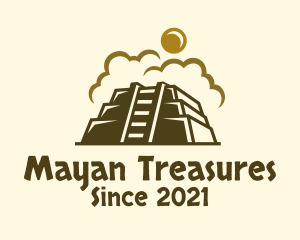 Sun Mayan Pyramid logo