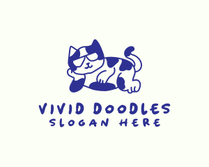 Pet Cool Cat logo design